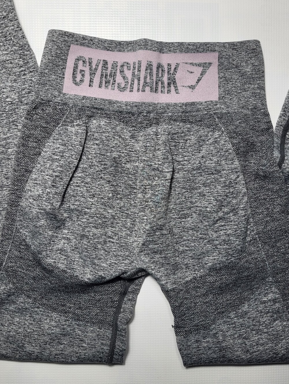 Gymshark high waisted leggings gray pink Womens XS Gymgirl Pilates Princess